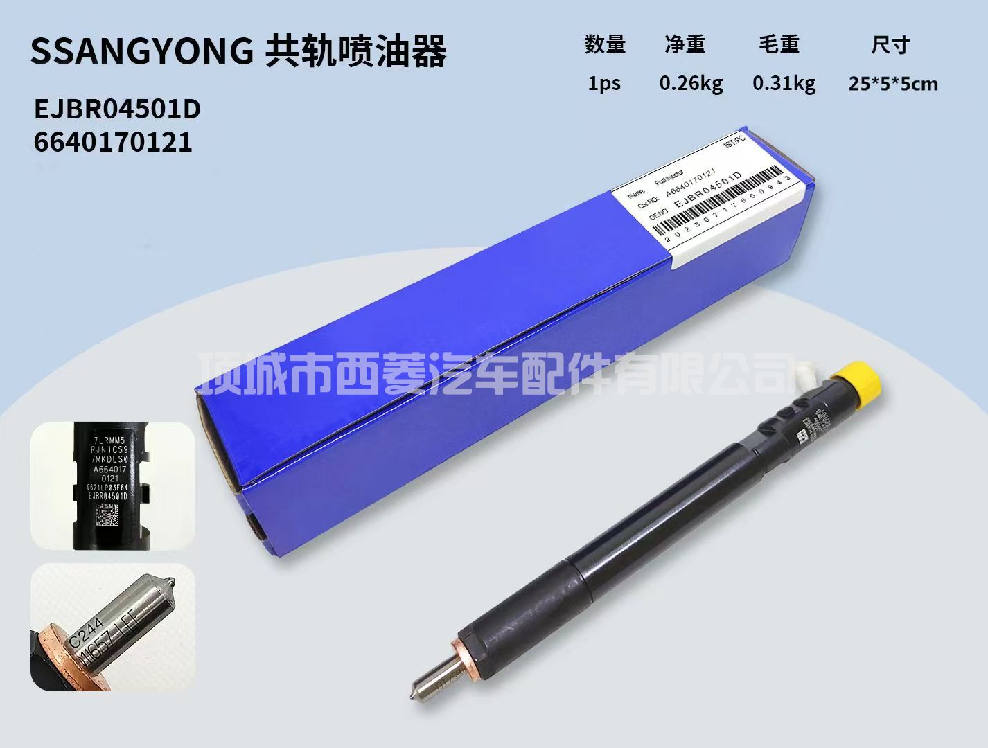 EJBR04501D A6640170121共轨喷油器 适用德尔福双龙享御2.0喷油嘴